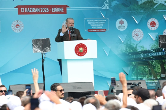 Cumhurbaşkanı Erdoğan'dan Edirne'de yatırımlar ve 'T&uuml;rkiye Y&uuml;zyılı' vurgusu