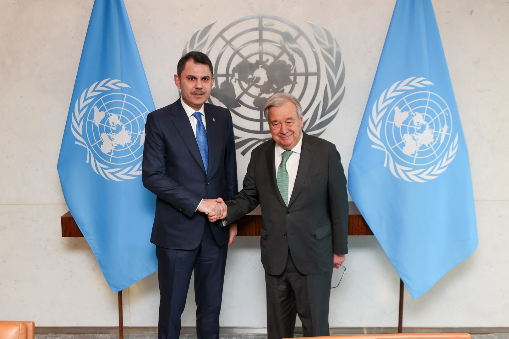 Bakan Kurum'dan BM temsilcileriyle ikili g&ouml;r&uuml;şme