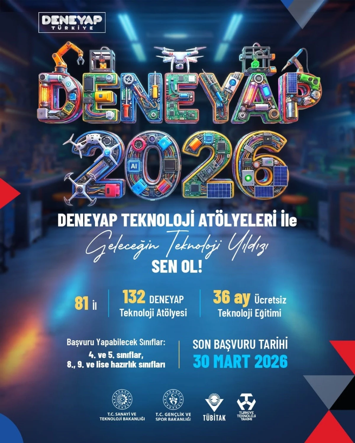 DENEYAP T&uuml;rkiye, Geleceğin teknoloji yıldızlarını arıyor