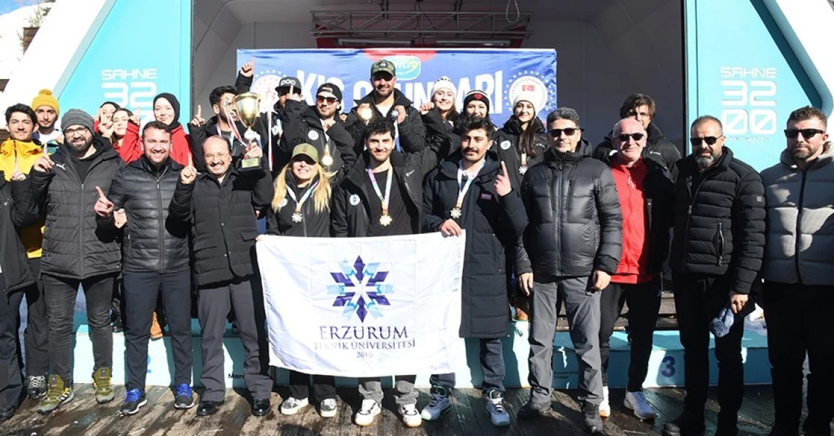 Erzurum Teknik &Uuml;niversitesi Snowboard T&uuml;rkiye şampiyonu oldu