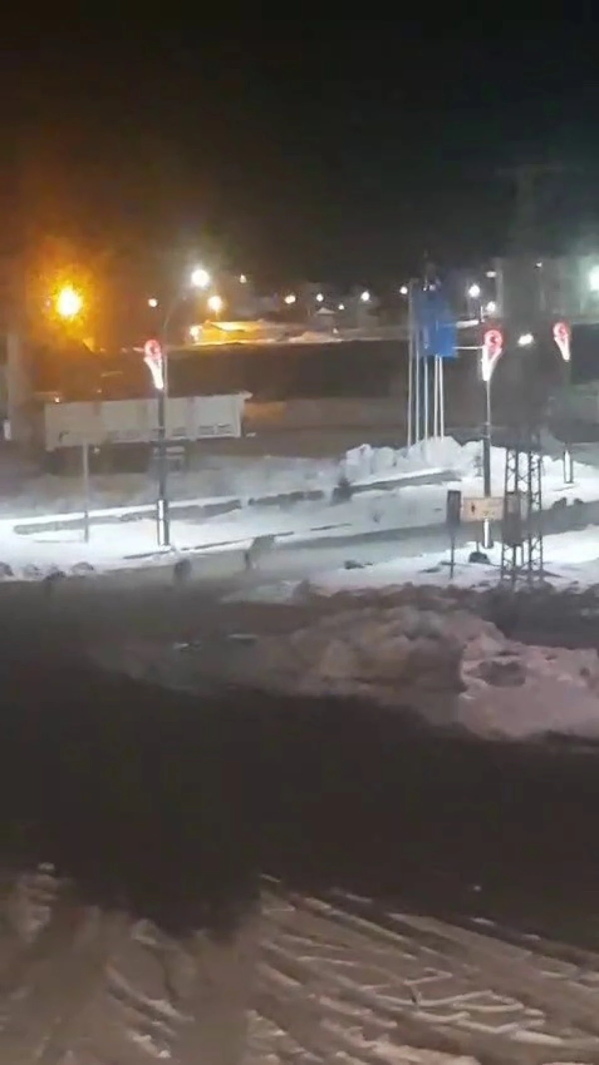 Karayazı’da akşam saatlerinde kurt alarmı