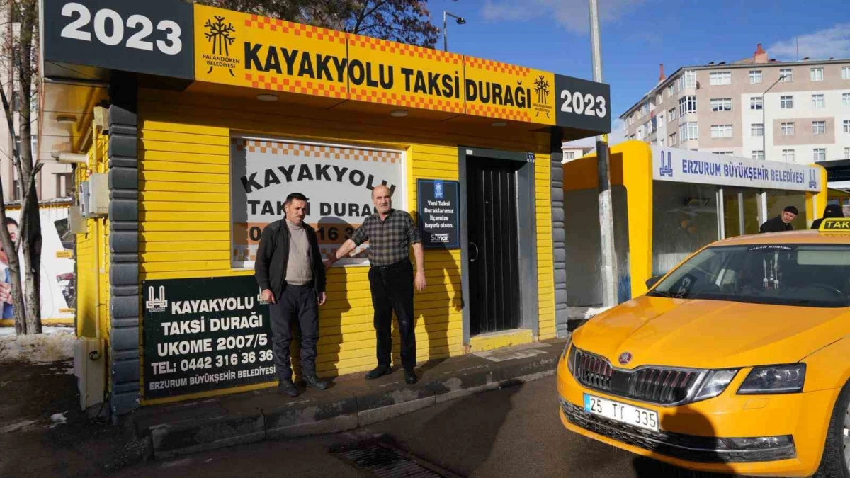 Paland&ouml;ken&rsquo;de Taksi Durakları Sıcacık Yuvaya D&ouml;n&uuml;şt&uuml;