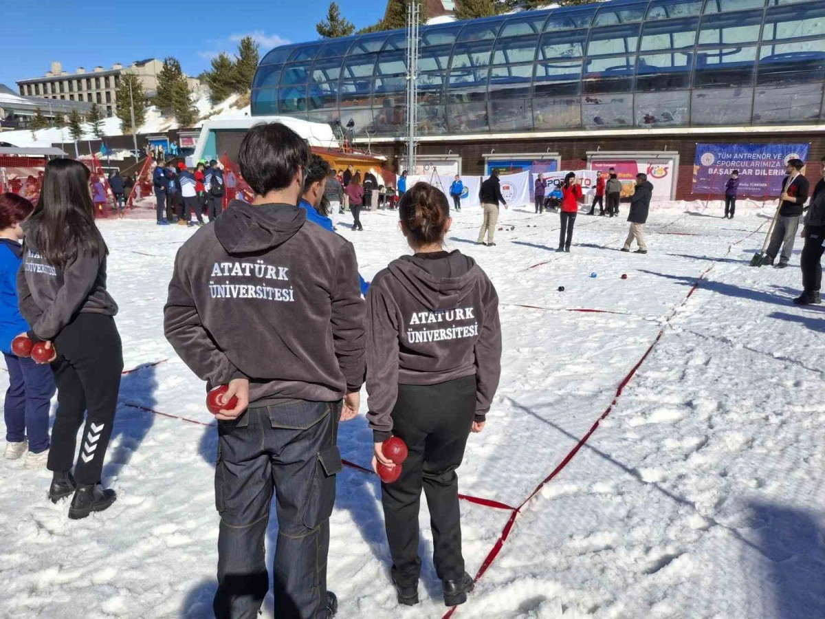 &Uuml;nilig kış oyunlarında Atat&uuml;rk &Uuml;niversitesi r&uuml;zg&acirc;rı